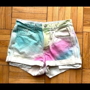 Jordache tie dye shorts size 27